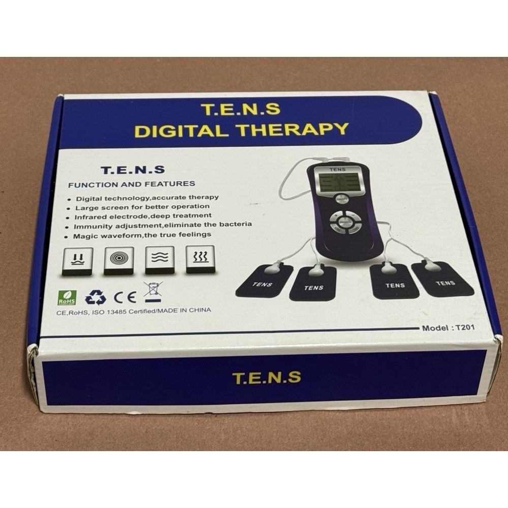 Digital TENS Unit Muscle Stimulator Machine - Pulse Massager for Pain Relief